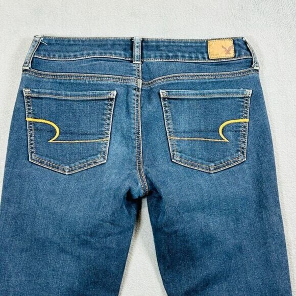 American Eagle Jeans Womens Size 2 Jegging Dark Wash‎ Stretch Denim AEO - Picture 7 of 13